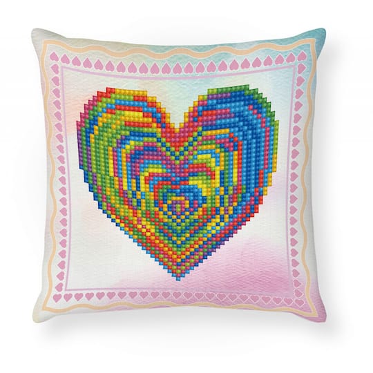 Diamond Dotz&#xAE; Love Rest Diamond Painting Mini Pillow Artwork Kit